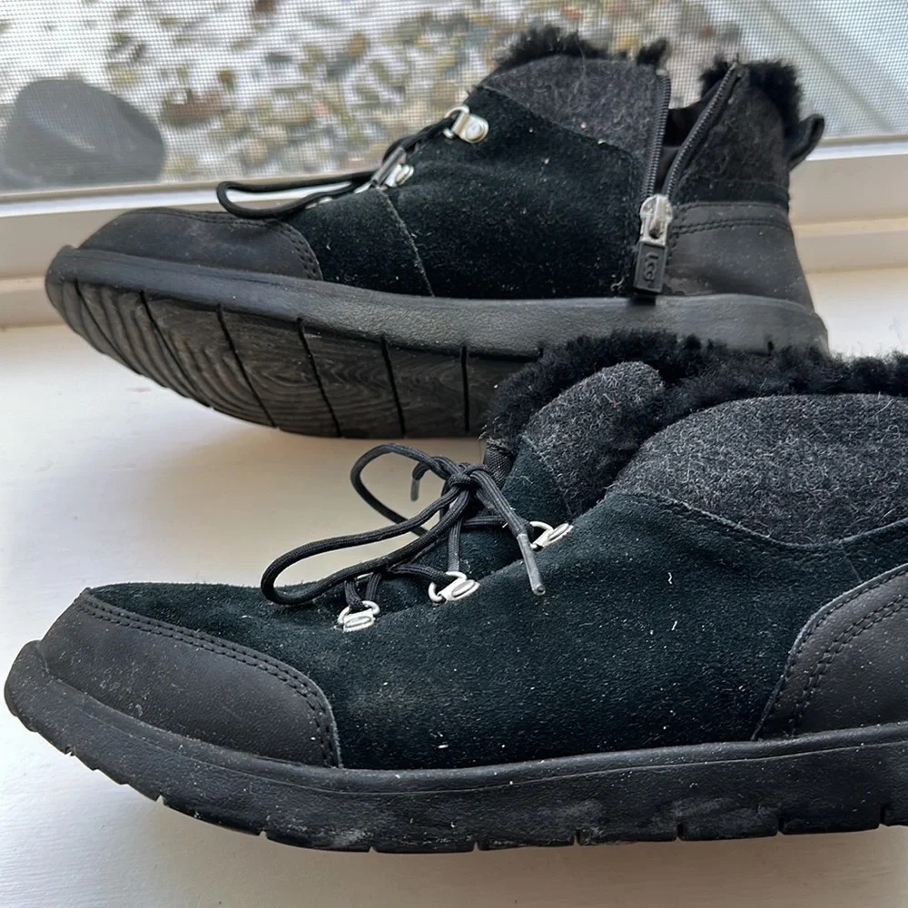 Ugg ankle boots with faux fur